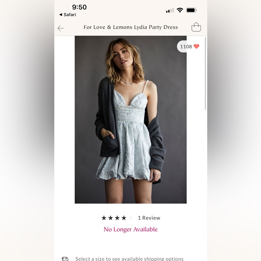 Free People/ For Love and Lemons Dress Size L
